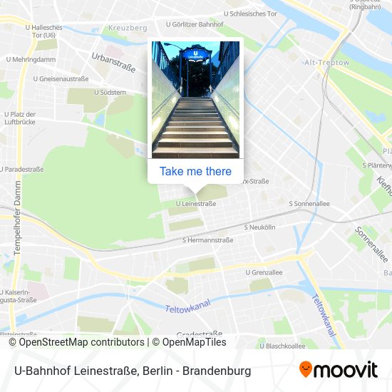 U-Bahnhof Leinestraße map