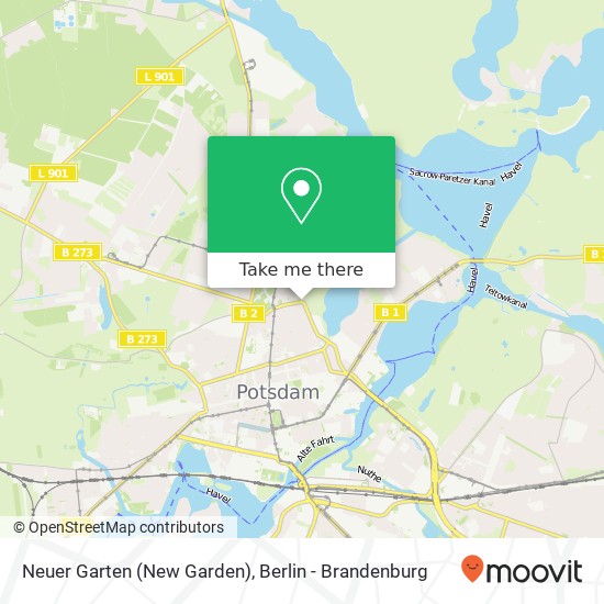 Карта Neuer Garten (New Garden)