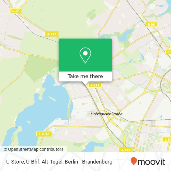 U-Store, U-Bhf. Alt-Tegel map