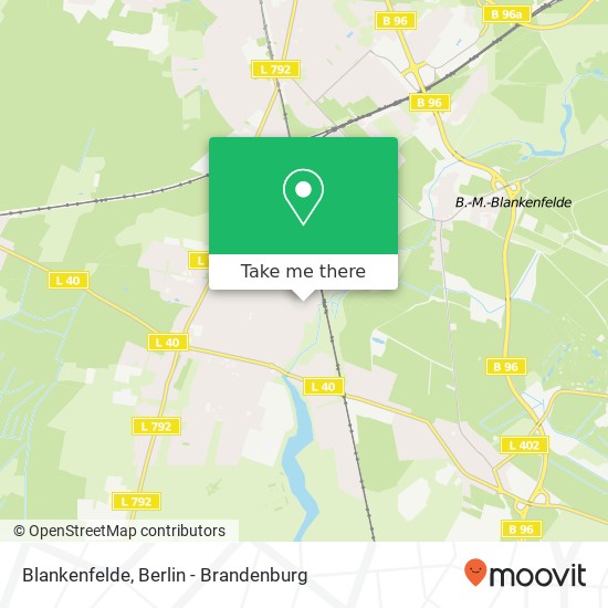 Blankenfelde map