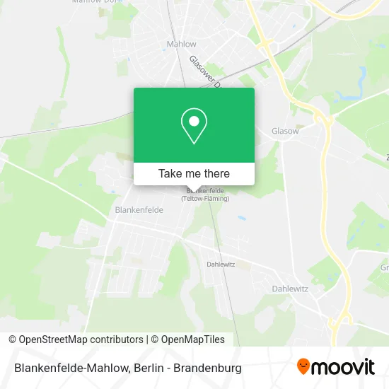 Blankenfelde-Mahlow map