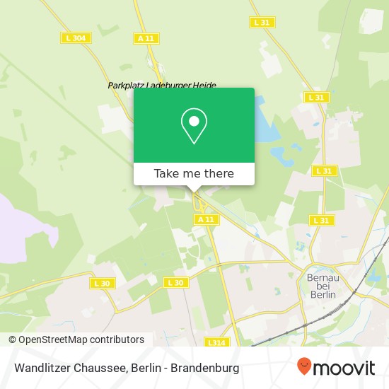 Карта Wandlitzer Chaussee