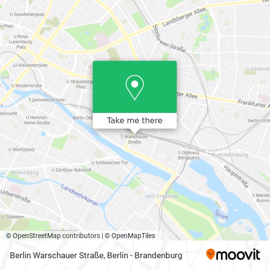 Карта Berlin Warschauer Straße