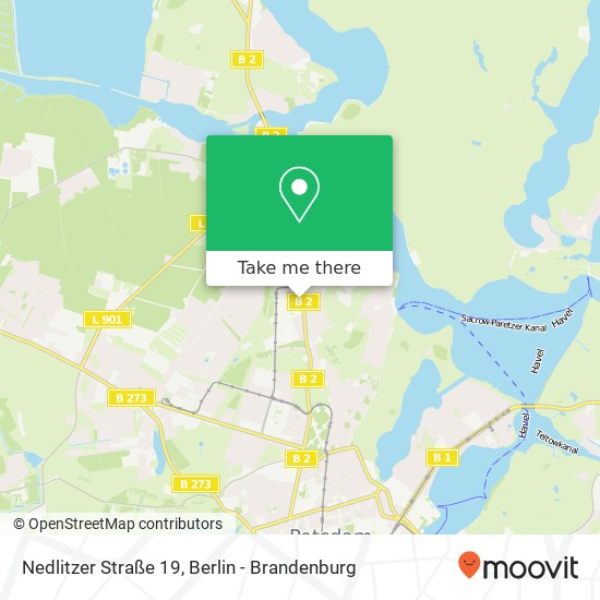 Карта Nedlitzer Straße 19
