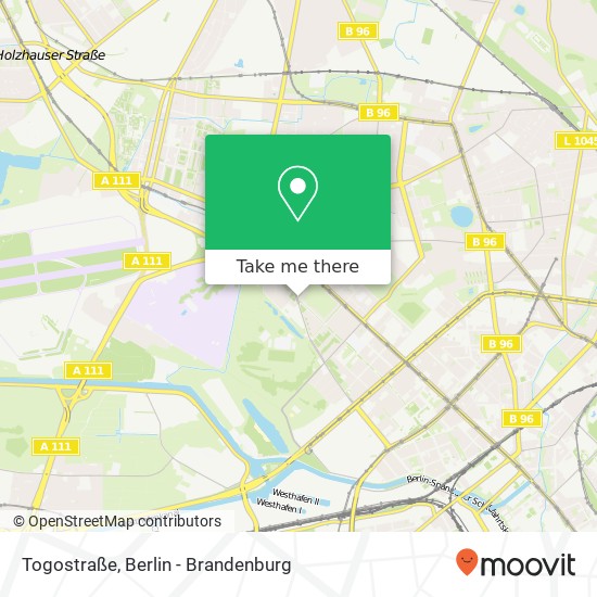 Togostraße map