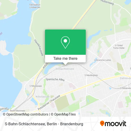 Карта S-Bahn-Schlachtensee
