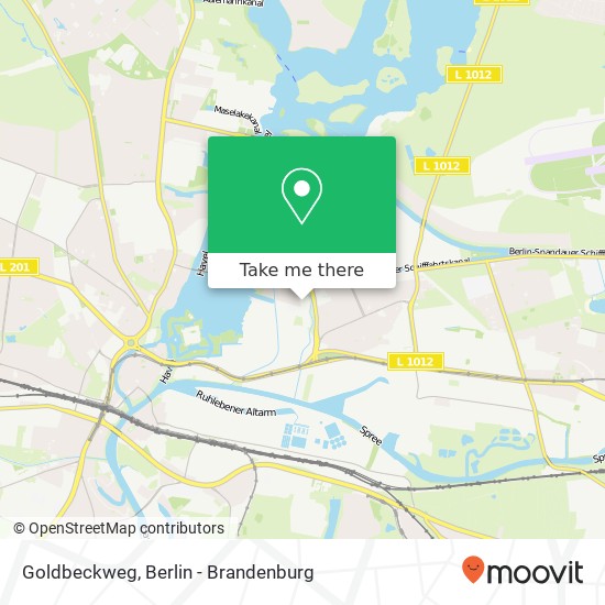 Goldbeckweg map