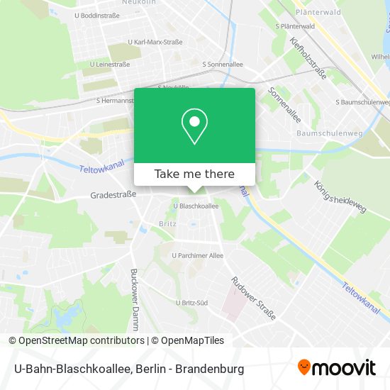 U-Bahn-Blaschkoallee map