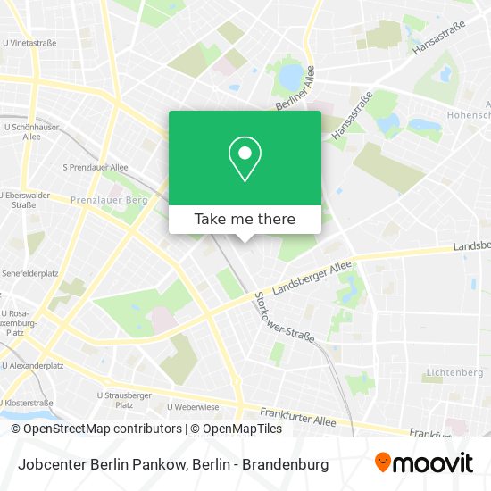 Карта Jobcenter Berlin Pankow