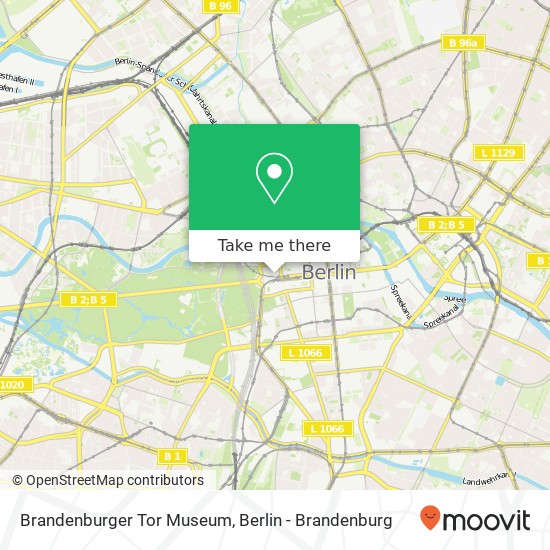 Brandenburger Tor Museum map