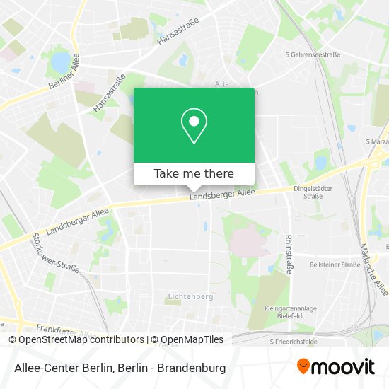 Карта Allee-Center Berlin