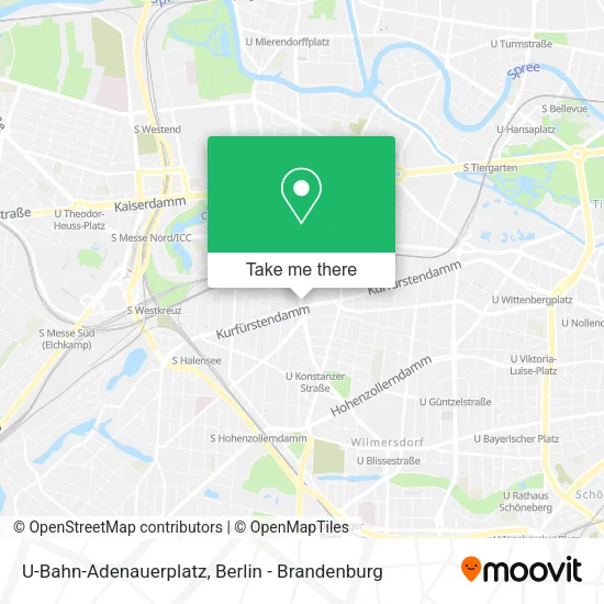 Карта U-Bahn-Adenauerplatz