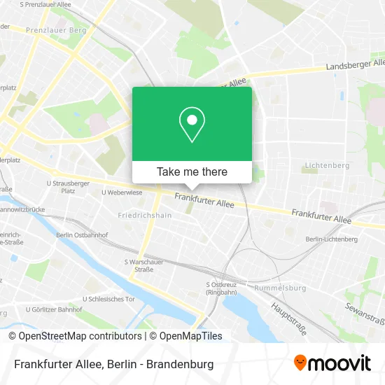 Frankfurter Allee map