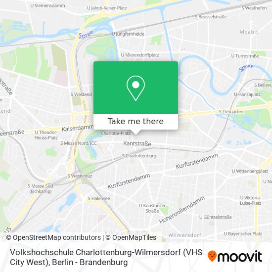 Карта Volkshochschule Charlottenburg-Wilmersdorf (VHS City West)