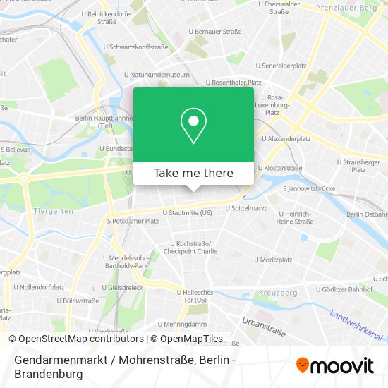 Gendarmenmarkt / Mohrenstraße map