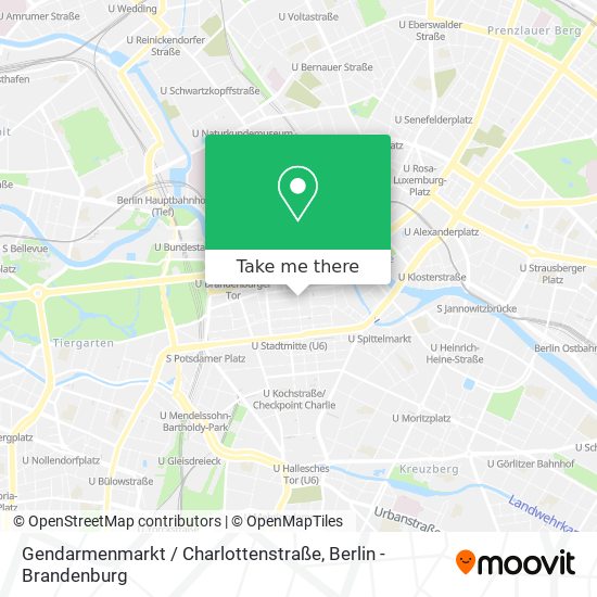 Карта Gendarmenmarkt / Charlottenstraße