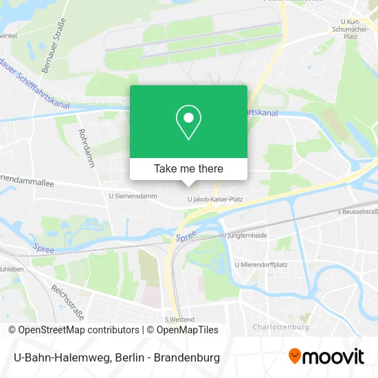 Карта U-Bahn-Halemweg