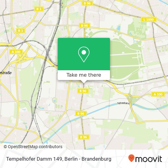 Tempelhofer Damm 149 map
