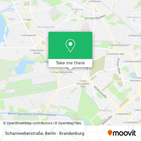 Карта Scharnweberstraße