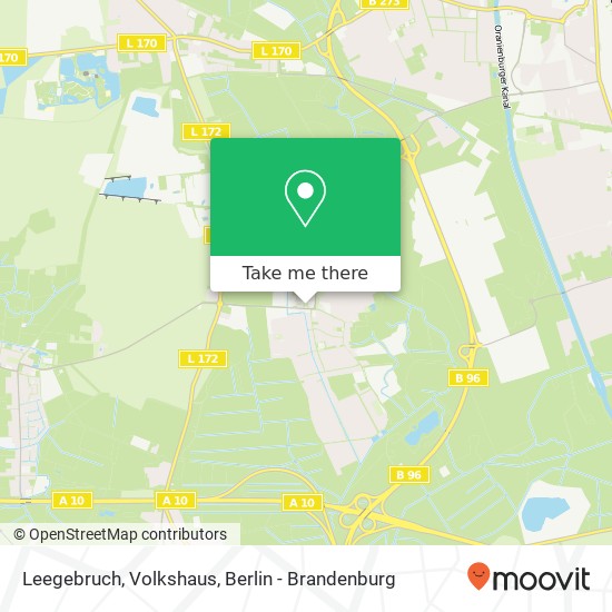 Карта Leegebruch, Volkshaus