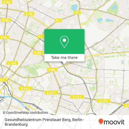 Gesundheitszentrum Prenzlauer Berg map