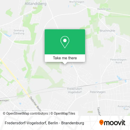 Карта Fredersdorf-Vogelsdorf