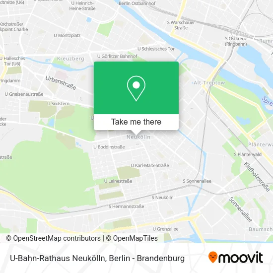 Карта U-Bahn-Rathaus Neukölln