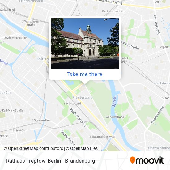 Rathaus Treptow map
