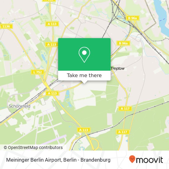 Meininger Berlin Airport map