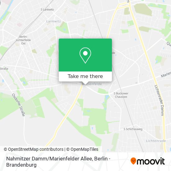 Карта Nahmitzer Damm / Marienfelder Allee