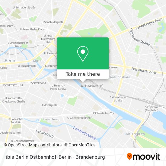 ibis Berlin Ostbahnhof map