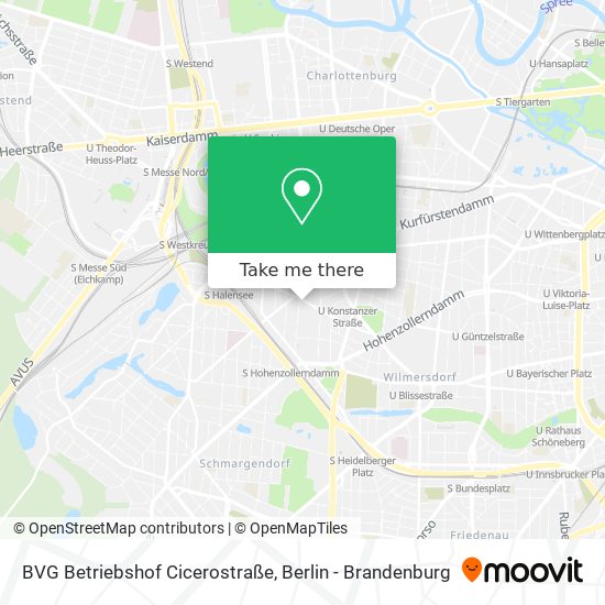 BVG Betriebshof Cicerostraße map