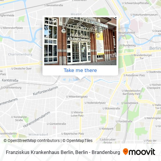 Franziskus Krankenhaus Berlin map