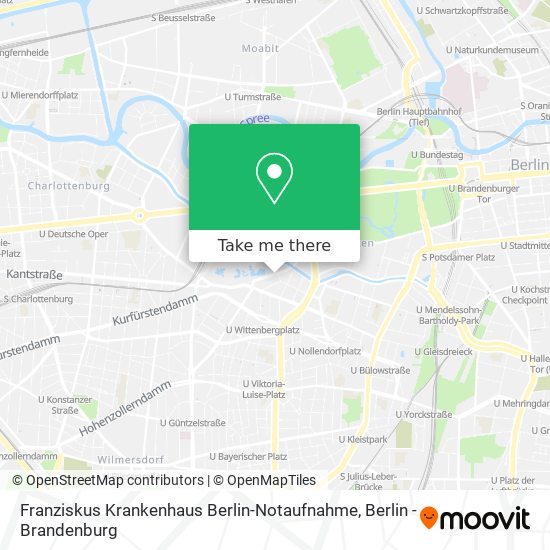 Franziskus Krankenhaus Berlin-Notaufnahme map