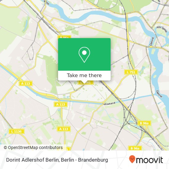 Dorint Adlershof Berlin map