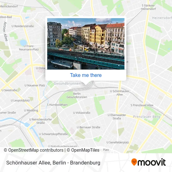 Карта Schönhauser Allee