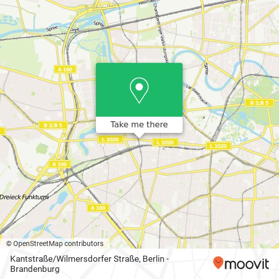 Карта Kantstraße / Wilmersdorfer Straße