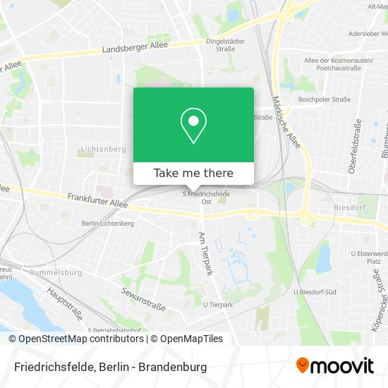 Friedrichsfelde map