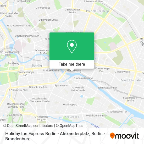 Карта Holiday Inn Express Berlin - Alexanderplatz