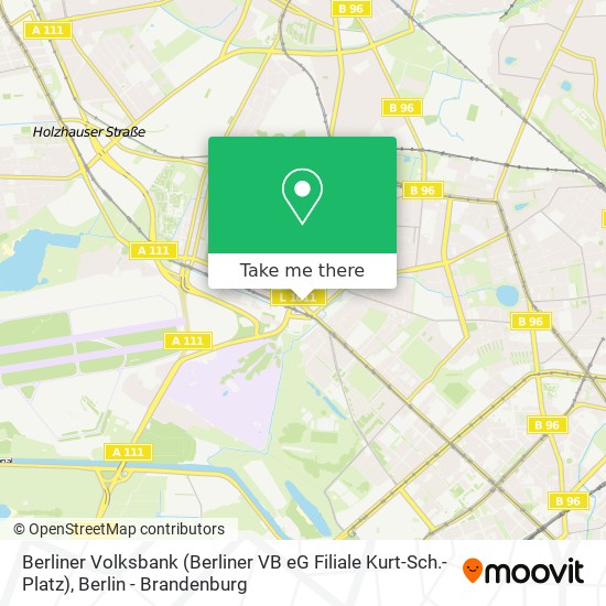 Карта Berliner Volksbank (Berliner VB eG Filiale Kurt-Sch.-Platz)