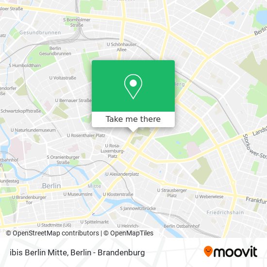 Карта ibis Berlin Mitte