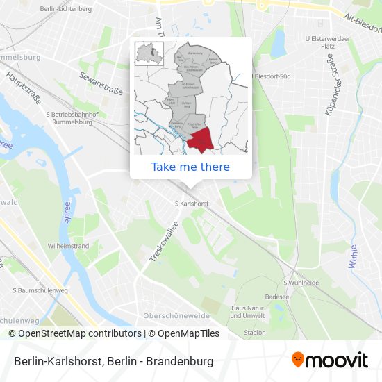 Berlin-Karlshorst map
