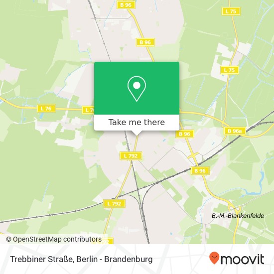 Trebbiner Straße map