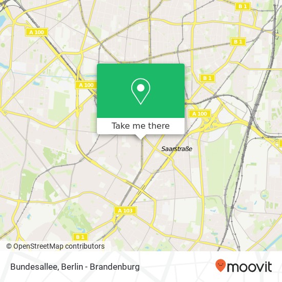 Bundesallee map