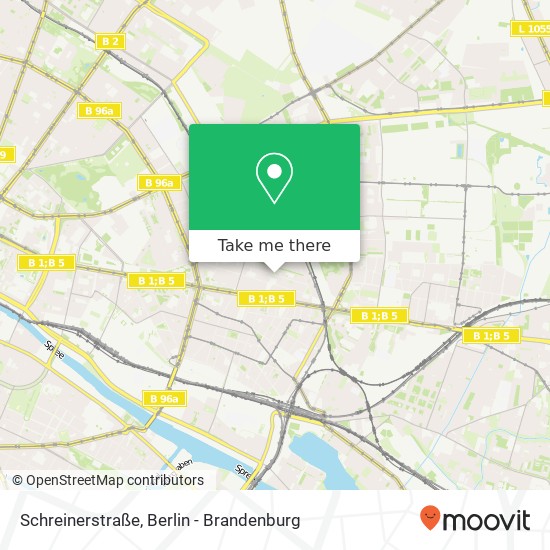 Карта Schreinerstraße