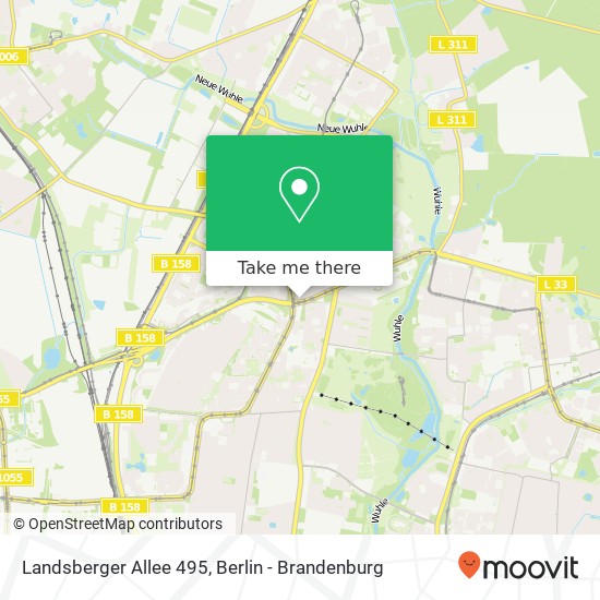 Landsberger Allee 495 map