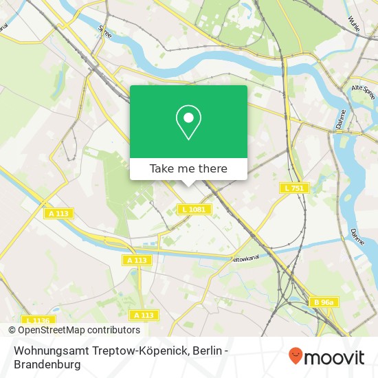 Карта Wohnungsamt Treptow-Köpenick