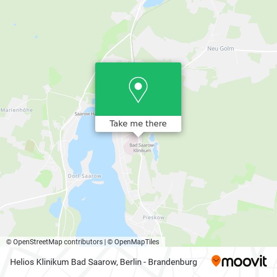 Helios Klinikum Bad Saarow map