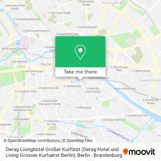 Derag Livinghotel Großer Kurfürst (Derag Hotel und Living Grosser Kurfuerst Berlin) map