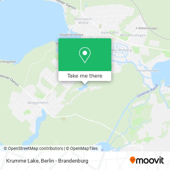 Krumme Lake map